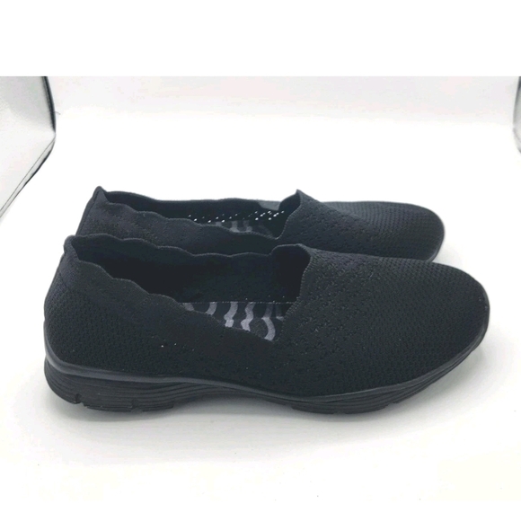 Skechers Shoes - Skechers Seager Stat Black Slip On Shoes Classic Fit Womens Size 9